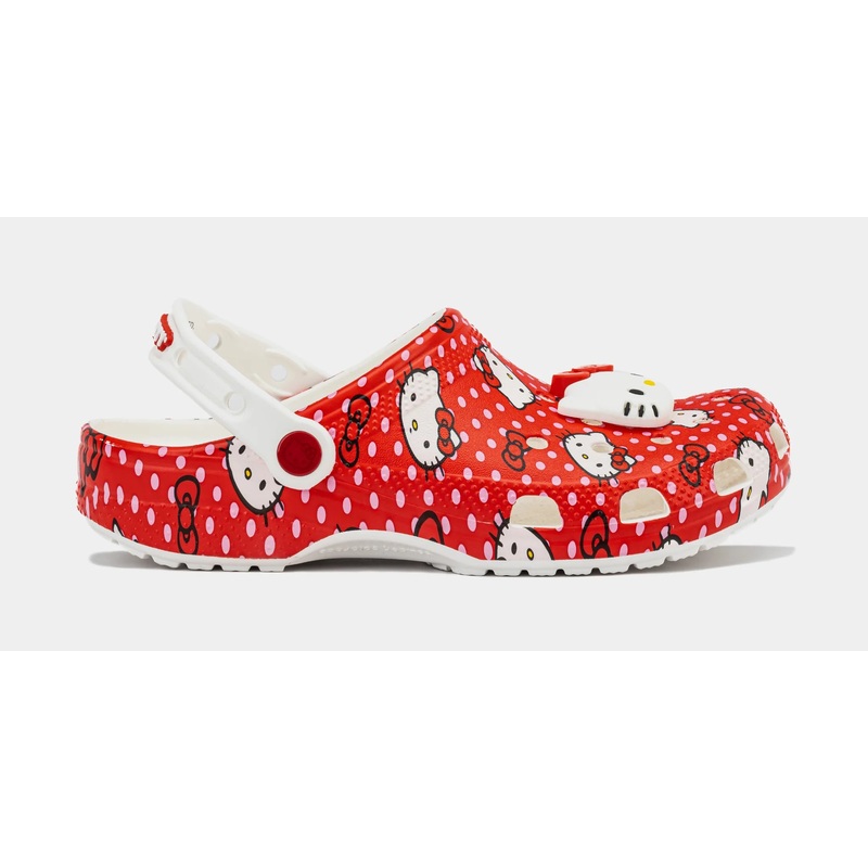 Hello Kitty Classic Clog Mens Sandals (Red/White) Free Shipping