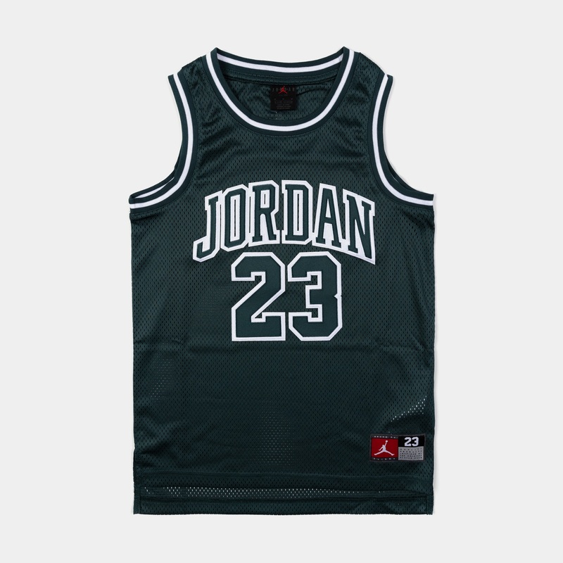 JDN 23 Jersey Tank Grade School Jersey (Green/White)