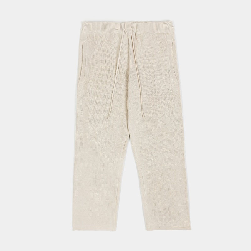 Knitted Joggers Womens Pants (Oat)