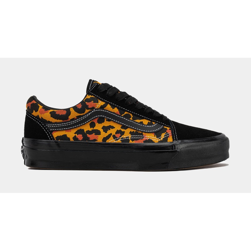 Lux Old Skool Mens Lifestyle Shoes (Black/Orange)
