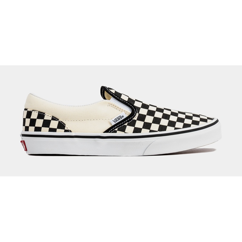 Slip On Grade School Lifestyle Shoes (Black/White)