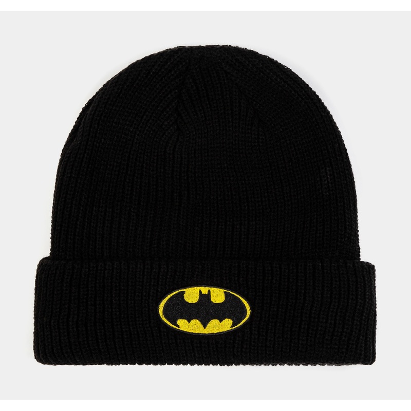 SP x Batman Logo Beanie Mens Hat (Black/Yellow)