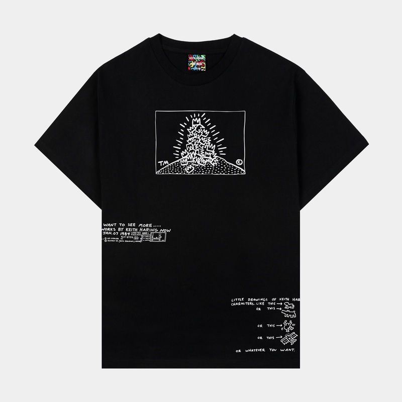 SP x Keith Haring Drawings Mens Short Sleeve Shirt (Black/White)