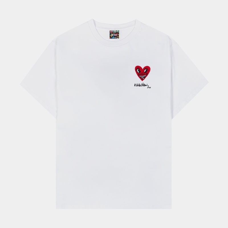 SP x Keith Haring Three Mens Short Sleeve Shirt (White/Red)