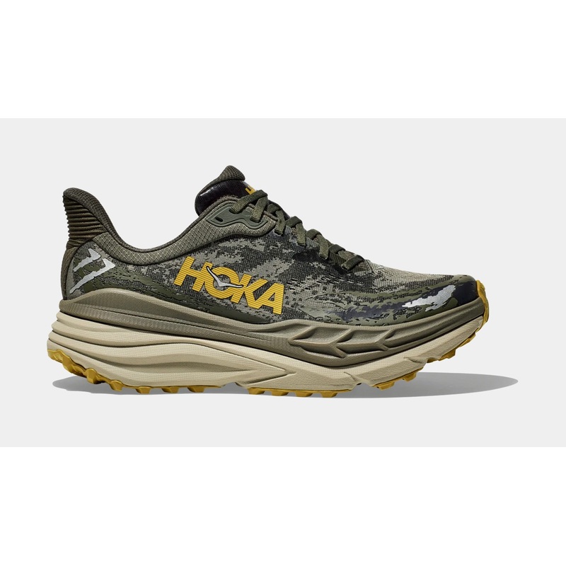 Stinson 7 Mens Running Shoes (Olive Haze/Forest Cover)