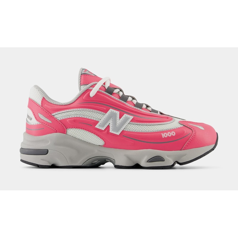 1000 Grade School Running Shoes (Pink/Grey)