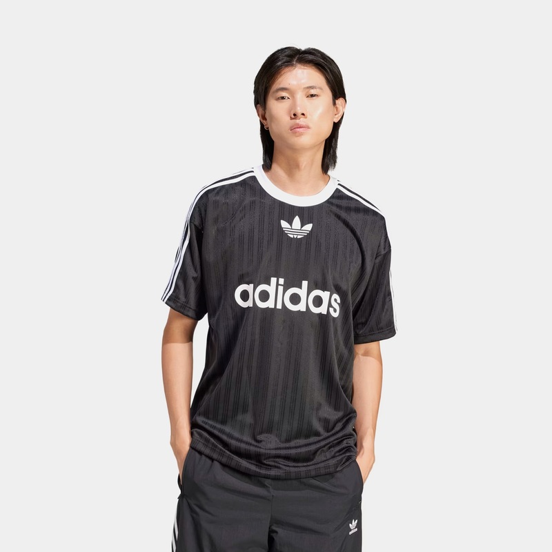 Adicolor Mens Short Sleeve Shirt (Black/White)