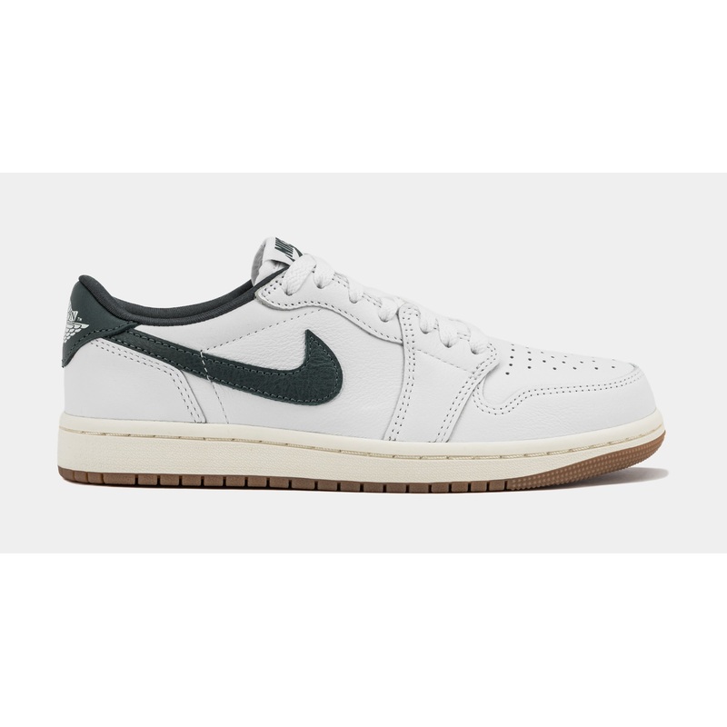 Air Jordan 1 Low OG Oxidized Green Womens Lifestyle Shoes (White/Oxidized Green/Sail)