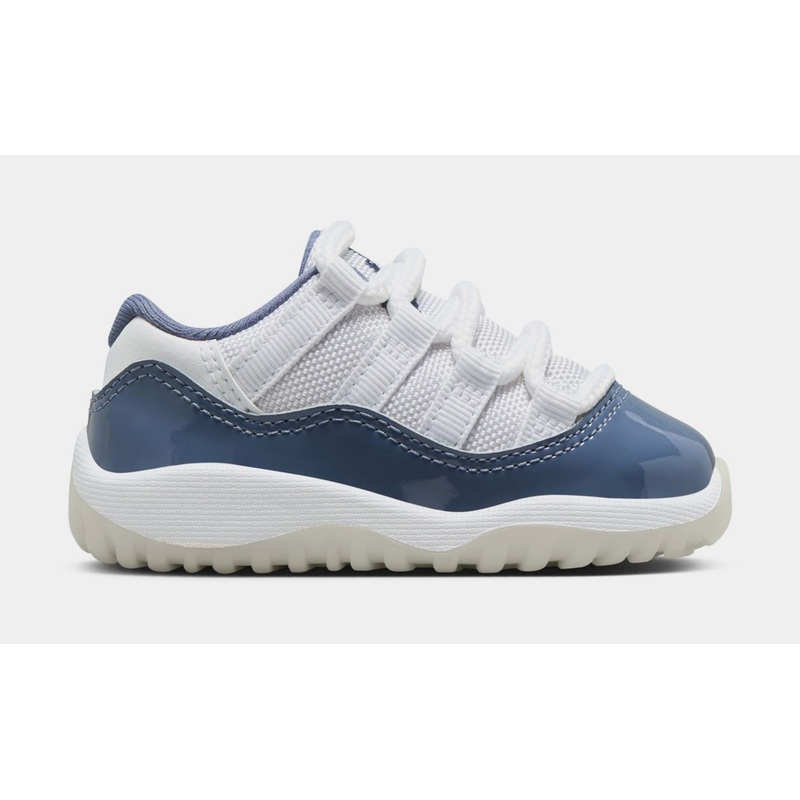 Air Jordan 11 Retro Low Diffused Blue Infant Toddler Lifestyle Shoes (Diffused Blue/White/Midnight Navy)