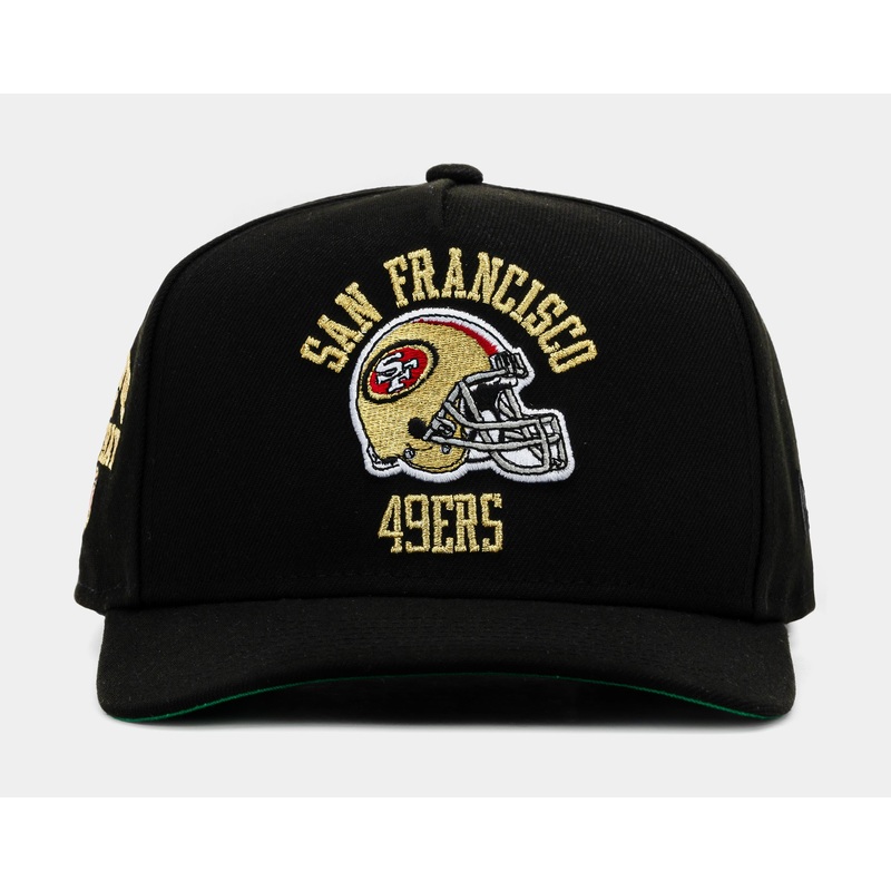 Exclusive San Francisco 49ers Faithful Curve 950AF Snapback Mens Hat (Black/Red/Gold)