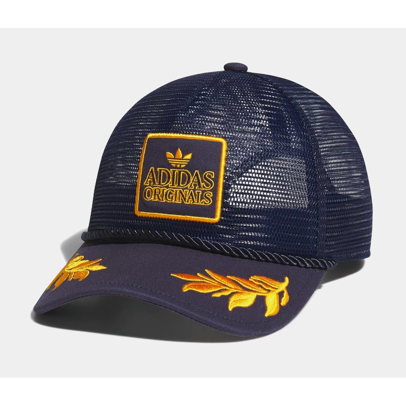 Major Mesh Trucker Mens Hat (Night indigo/Collegiate Gold)