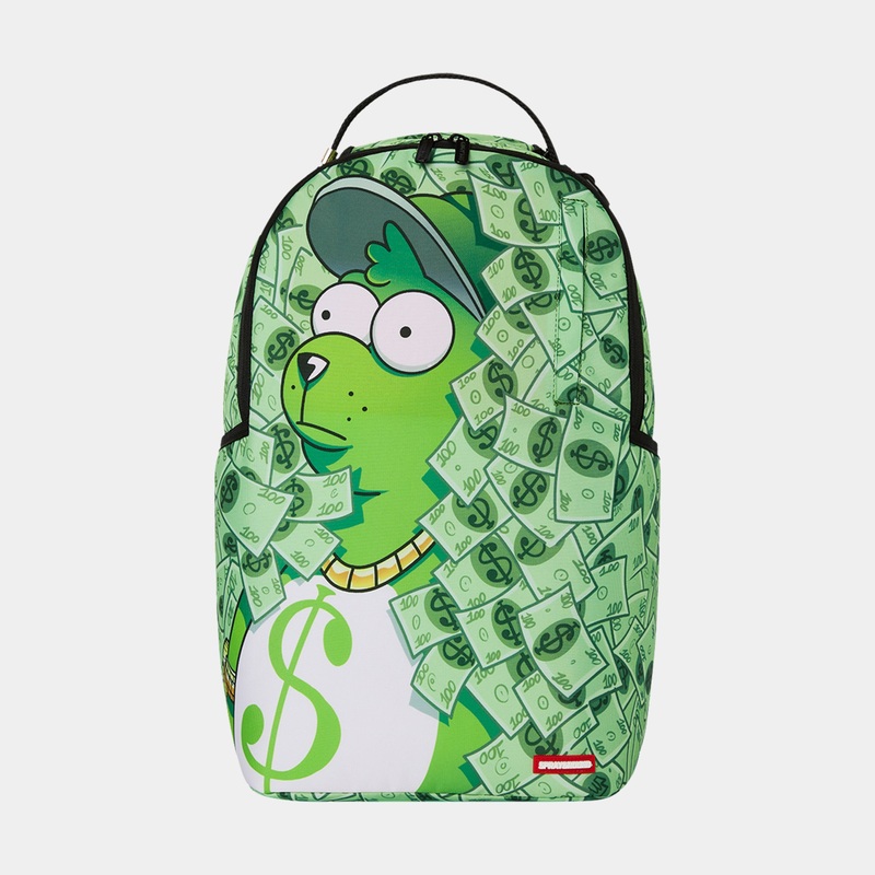 Money Bear Money Bush Mens Backpack (Green/White)