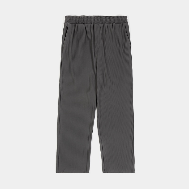 Pleated Woven Pant Mens Pants (Grey)