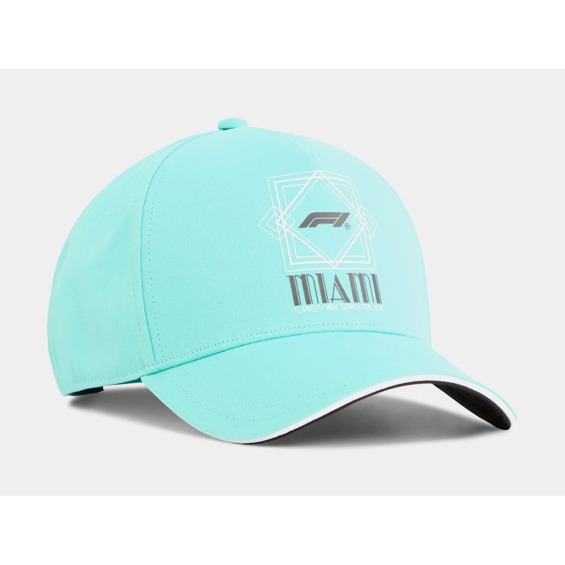 Scuderia Ferrari Miami Baseball Cap Mens Hat (Blue)