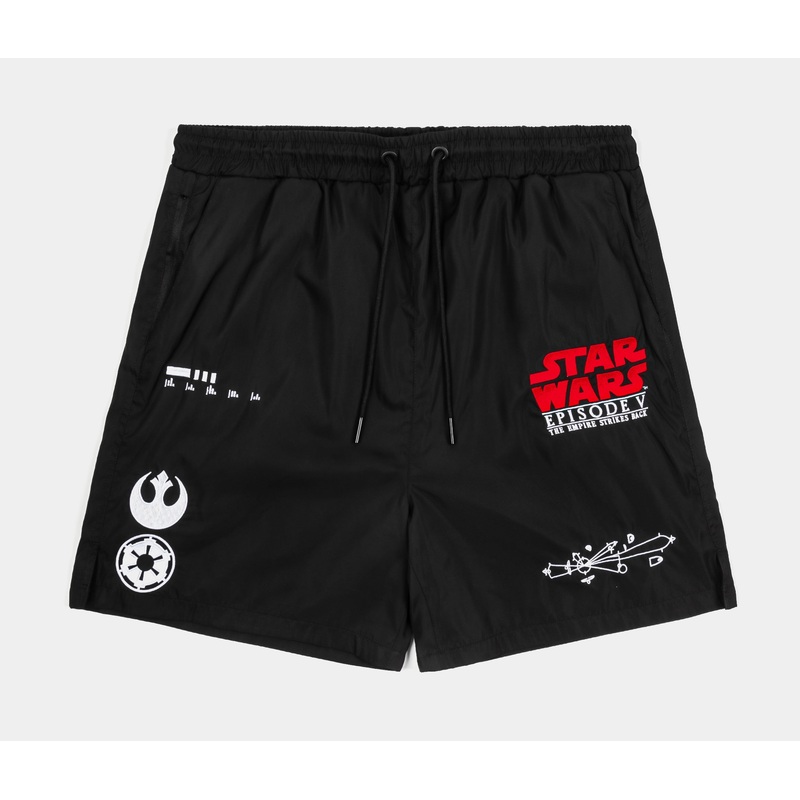Star Wars Dark Side Hybrid Mens Shorts (Black/White)