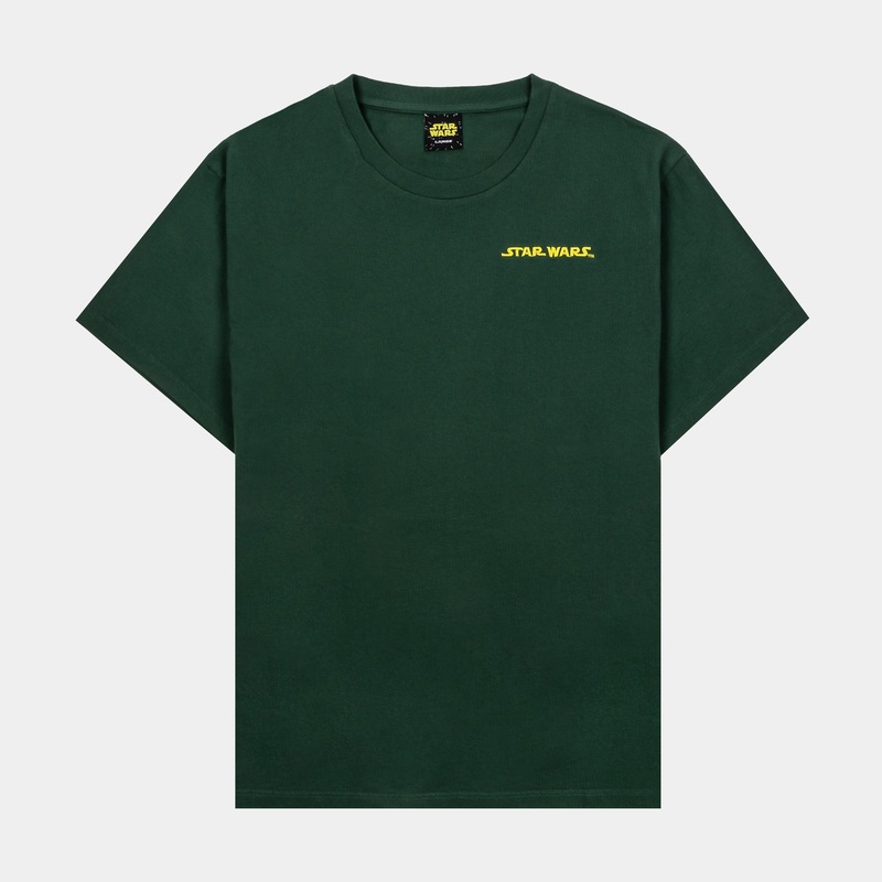 Star Wars R2-D2 Mens Short Sleeve Shirt (Green/Yellow)