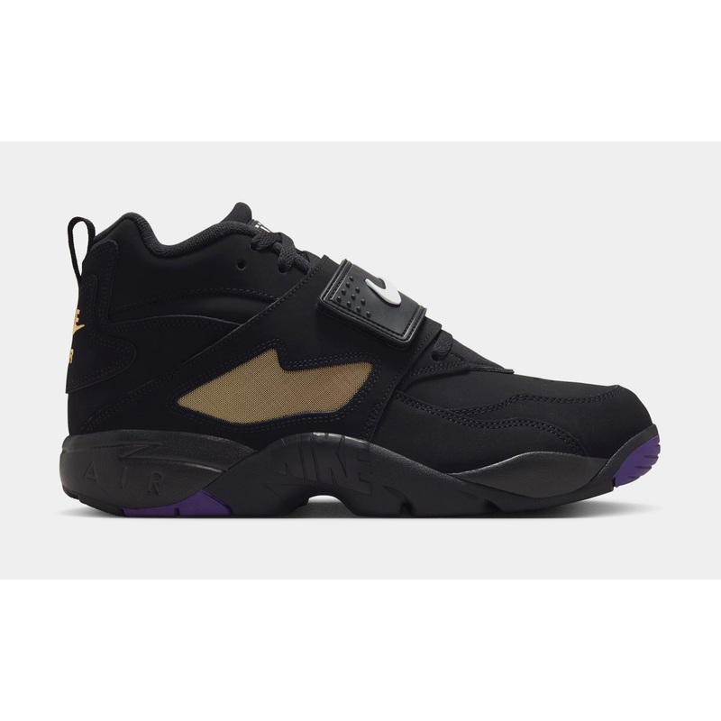 Air Diamond Turf Mens Lifestyle Shoes (Black/White/Club Purple/Metallic Gold)