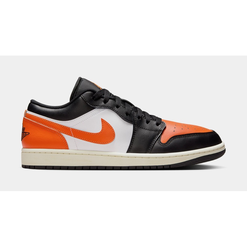 Air Jordan 1 Low Shattered Backboard Mens Lifestyle Shoes (Black/Starfish/White/Sail)