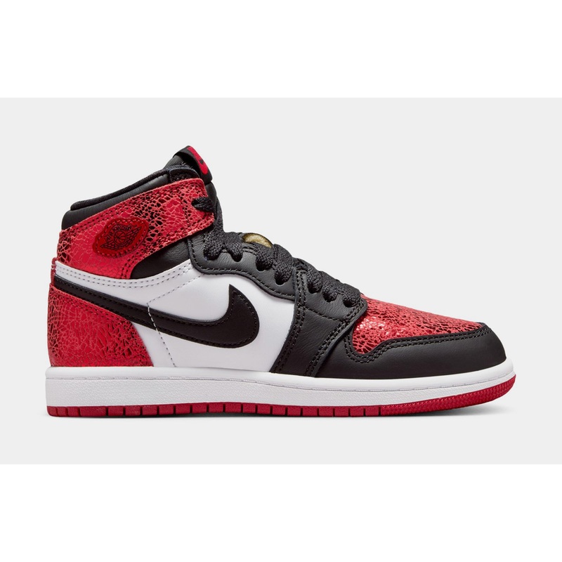 Air Jordan 1 Retro High OG Ruby Preschool Lifestyle Shoes (Varsity Red/Black/White)