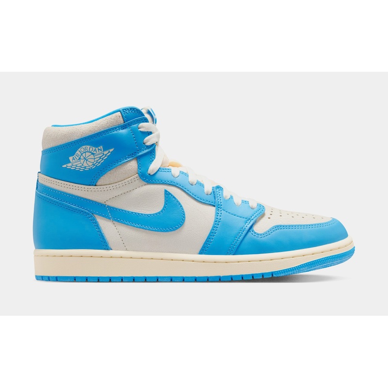 Air Jordan 1 Retro High OG UNC Reimagined Mens Lifestyle Shoes (Dark Powder Blue/Dark Powder Blue/Sail) Free Shipping