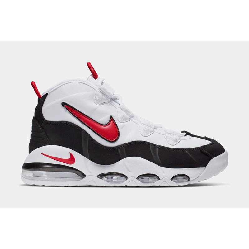 Air Max Uptempo 95 Mens Lifestyle Shoes (White/University Red/Black) Free Shipping