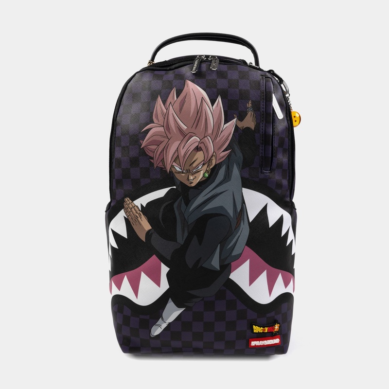 DBZ Super Saiyan Rose Mens Backpack (Purple/Pink)