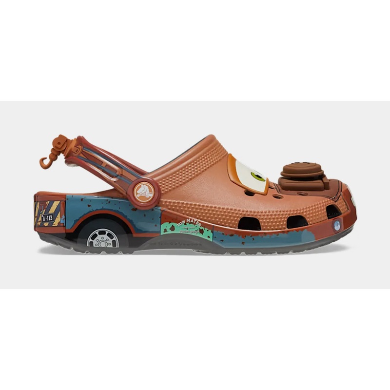 Disney Cars Mater Classic Clog Mens Sandals (Brown/White) Free Shipping