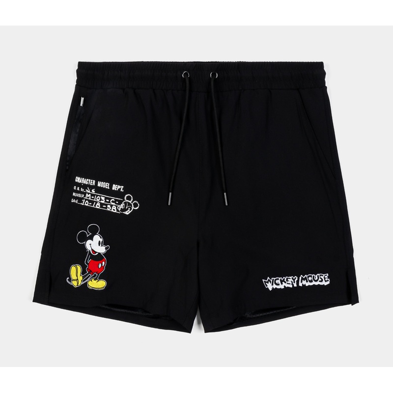 Disney Mickey and Friends By  Mickey Evolution Hybrid Mens Shorts (Black/Red)