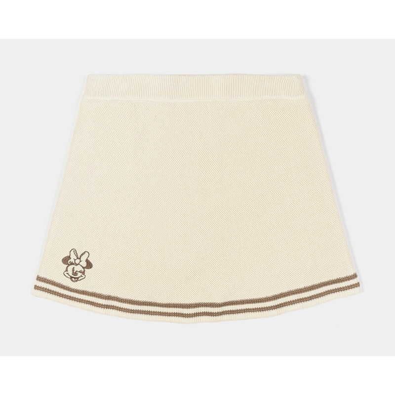 Disney Mickey and Friends By  Minnie Mouse Tennis Womens Skirt (Cream/Brown)