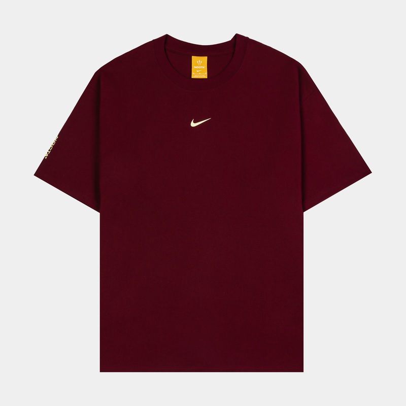 NOCTA NRG Mens Short Sleeve Shirt (Dark Beetroot/Citron Tint)