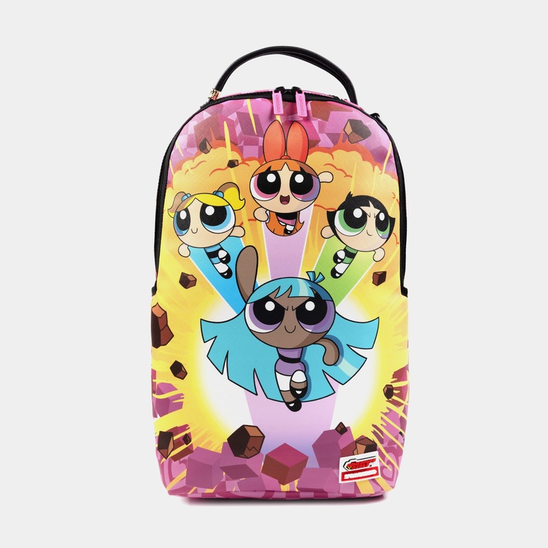 Powerpuff Girls Strike DLXSV Mens Backpack (Pink/Yellow)