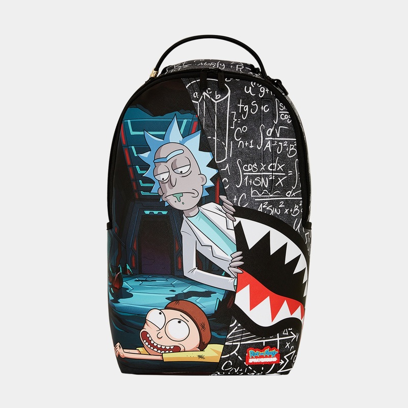 Rick and Morty Reveal Mens Backpack (Black/Blue)