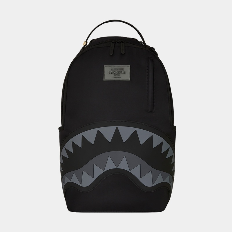 Shark Central Nylon Mens Backpack (Black/Grey/Black)