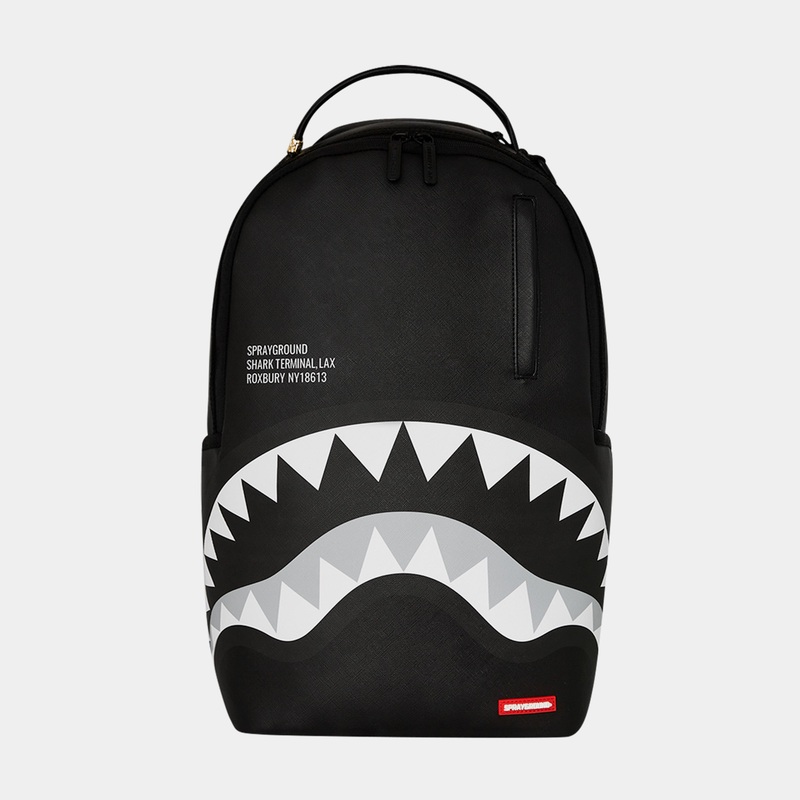 Shark Central Painted Mens Backpack (Black/White)
