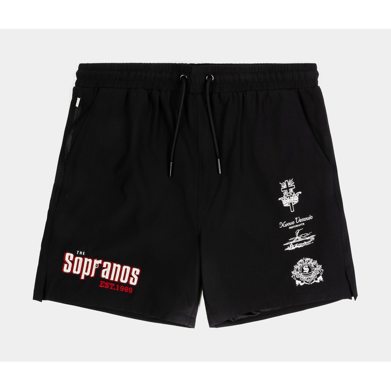 SP x Sopranos 1999 Hybrid Mens Shorts (Black/Red)