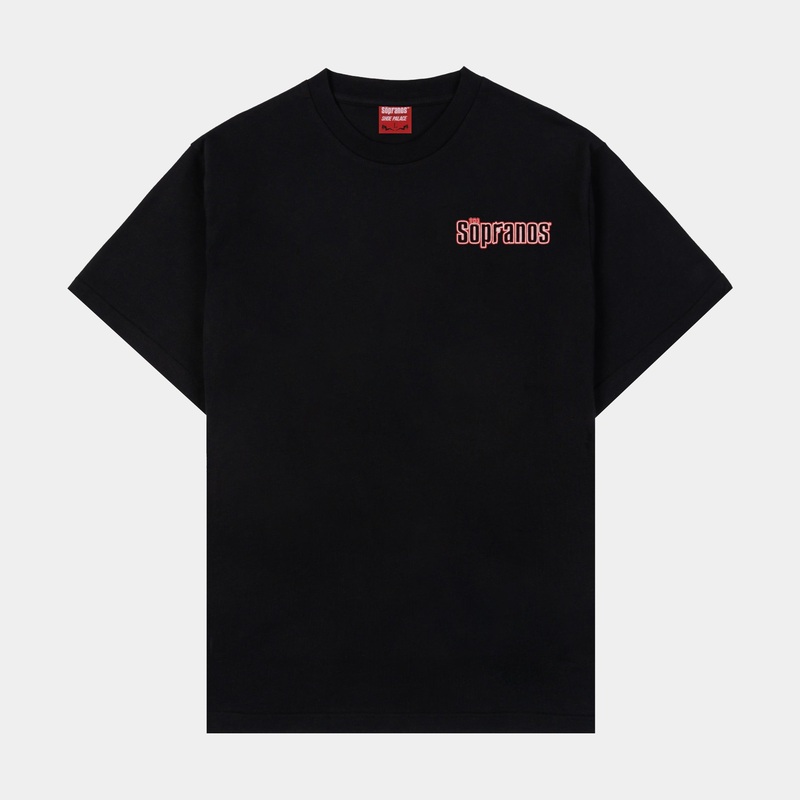 SP x Sopranos Bada Bing Mens Short Sleeve Shirt (Black/Red)