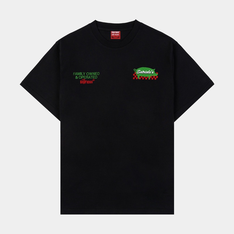 SP x Sopranos Family Owned Mens Short Sleeve Shirt (Black/Green)