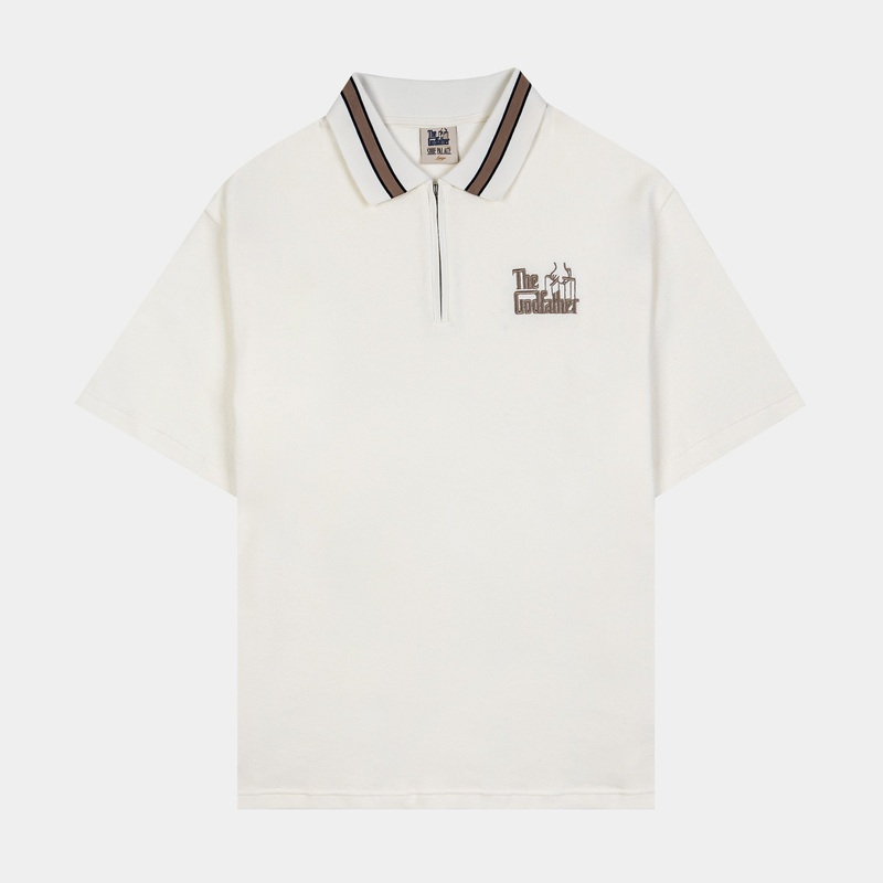 SP x The Godfather Bills Knit Mens Short Sleeve Shirt (Black/White)