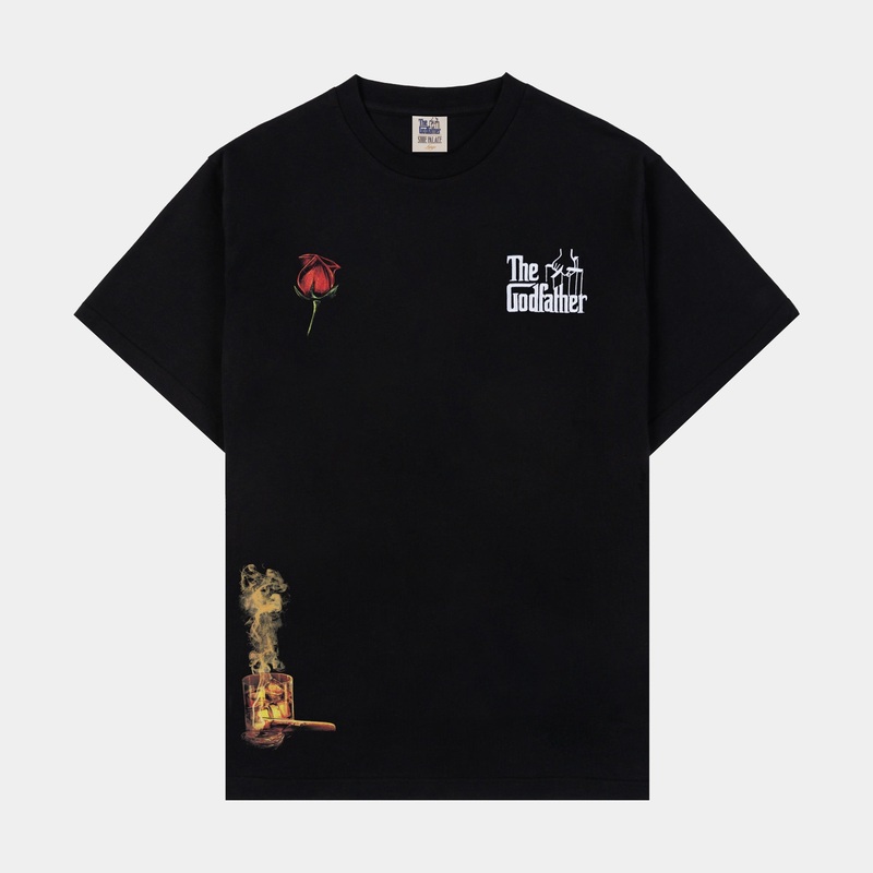 SP x The Godfather Real Man Mens Short Sleeve Shirt (Black/Beige)