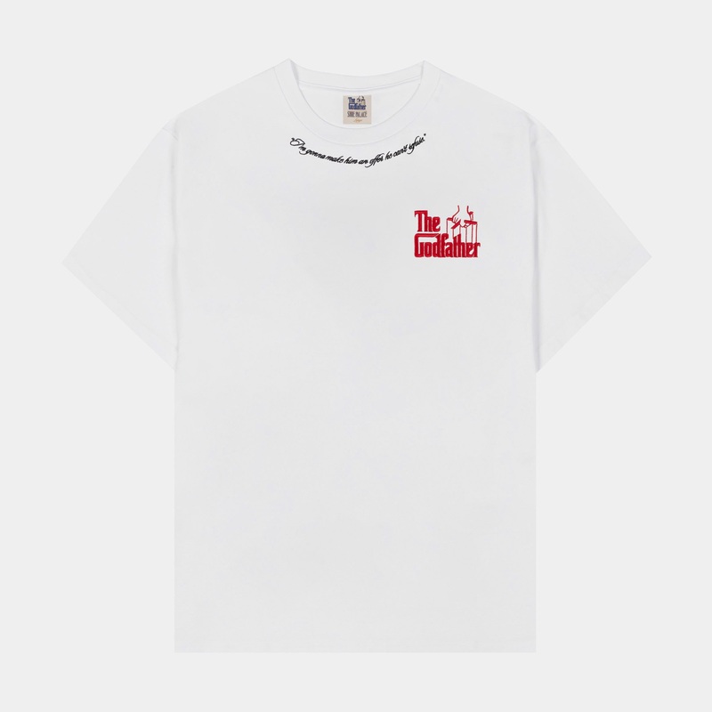 SP x The Godfather Strictly Business Mens Short Sleeve Shirt (White/Black)