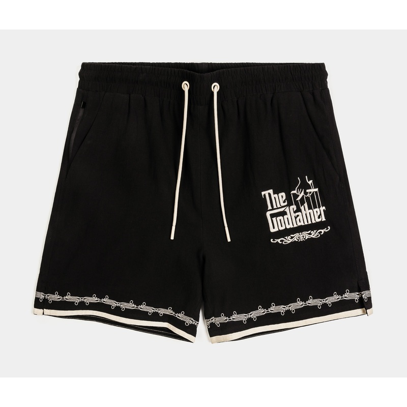 SP x The Godfather Strictly The Don Hybrid Mens Shorts (Black/Beige)