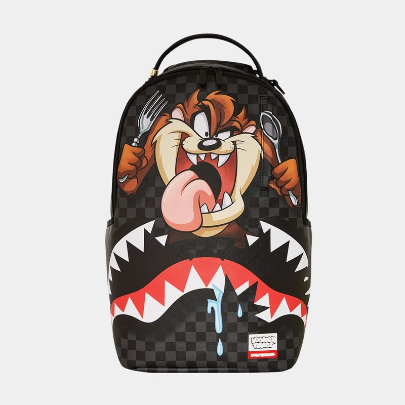 Taz Shark Bite Mens Backpack (Grey/Brown)